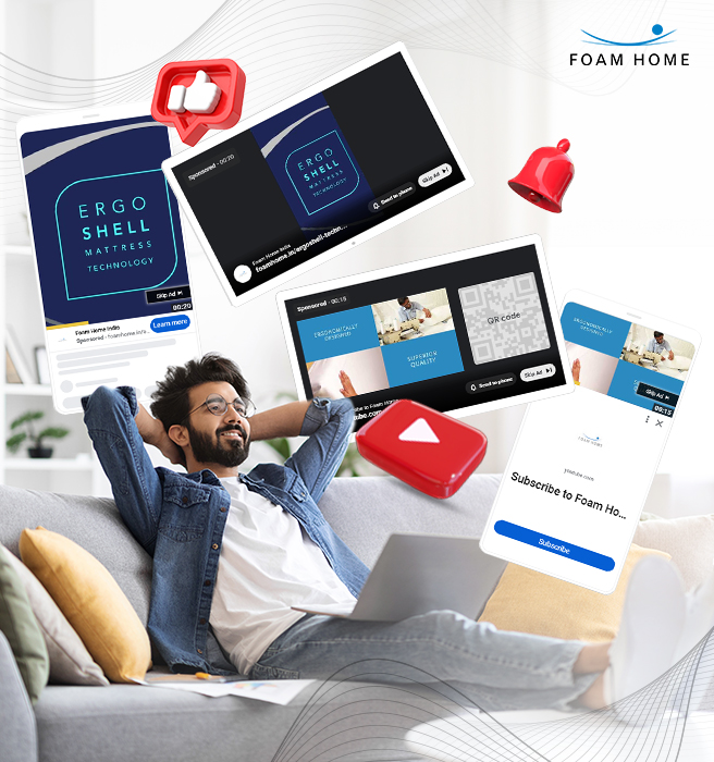 SWAL YouTube ad design by Greysell, a YouTube ads company. The ad features the SWAL logo and tagline हम भरोसेमंद हैं (We are reliable) and includes links to their YouTube channel. The ad's timer indicates video progress